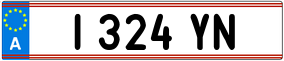 Truck License Plate